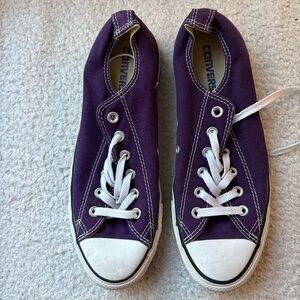 Converse Purple and White Sneakers